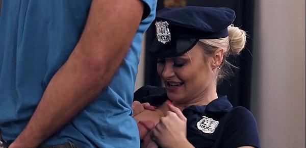  Caught Fapping - Officer Natalia Starr Caught Him With his Cock Out